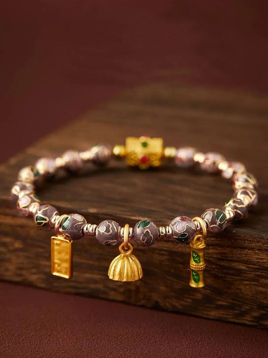 Forbidden City Cloisonné Ceramic Bracelet