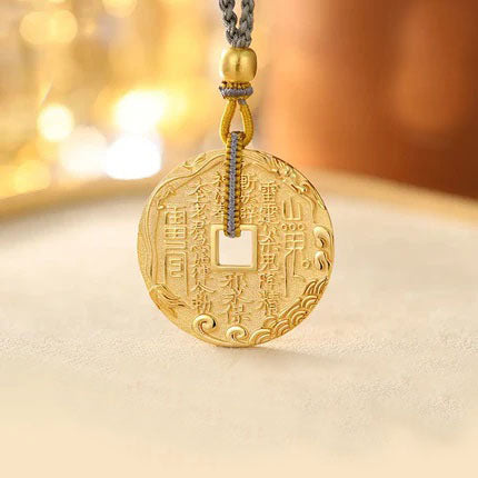 Mountain laurel coin double-sided pendant