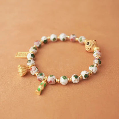Forbidden City Cloisonné Ceramic Bracelet