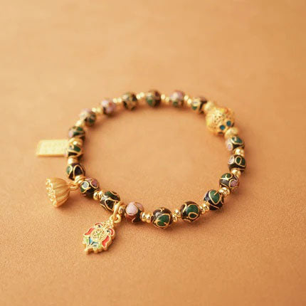 Forbidden City Cloisonné Ceramic Bracelet