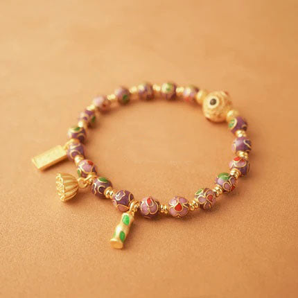 Forbidden City Cloisonné Ceramic Bracelet