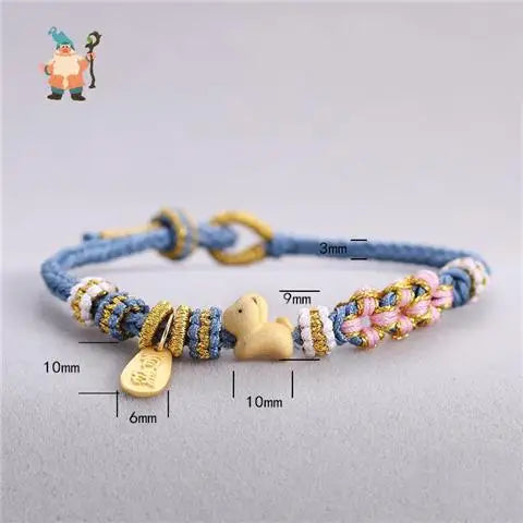 Chinese Zodiac Braided Bracelet - Attract Wealth and Luck