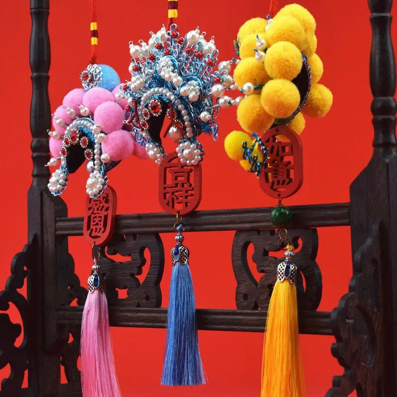 Beijing opera headdresses and traditional handicrafts