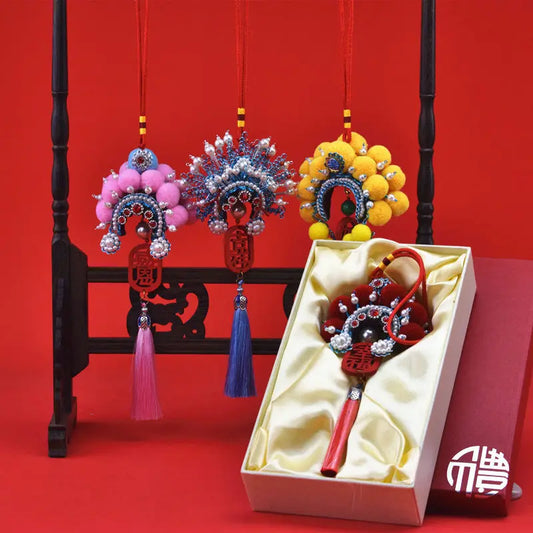 Beijing opera headdresses and traditional handicrafts