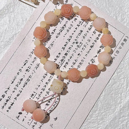 Peach Blossom Koi Bodhi Bracelet