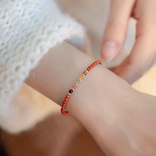 Red agate fortune red bracelet