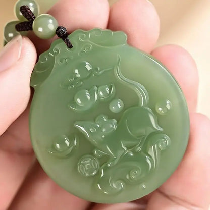 Twelve Chinese Zodiac Jade Pendants