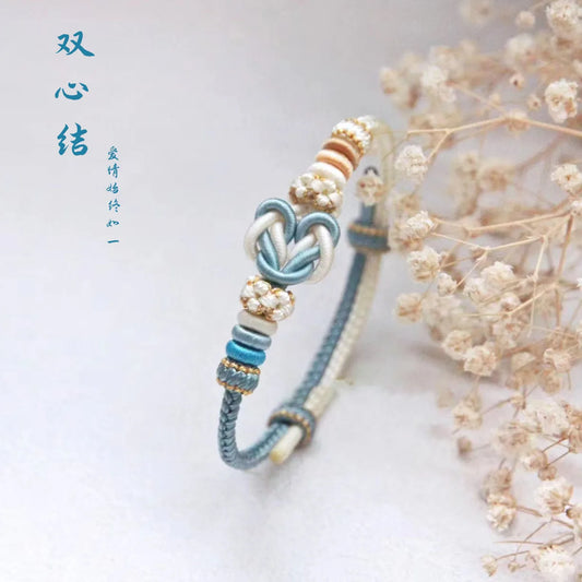 Double Heart Knot Bracelet-Have a Beautiful Love
