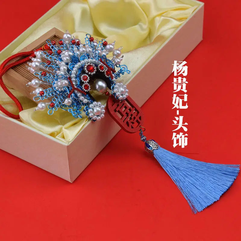 Beijing opera headdresses and traditional handicrafts