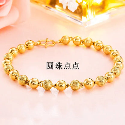 Gold women's bracelet