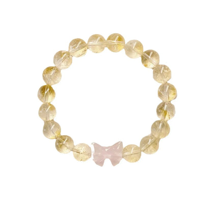 Pale yellow crystal bracelet