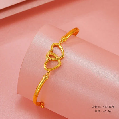 Gold women's bracelet