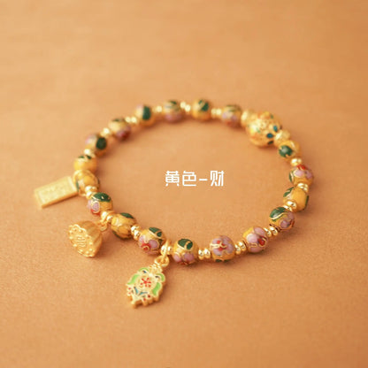 Forbidden City Cloisonné Ceramic Bracelet