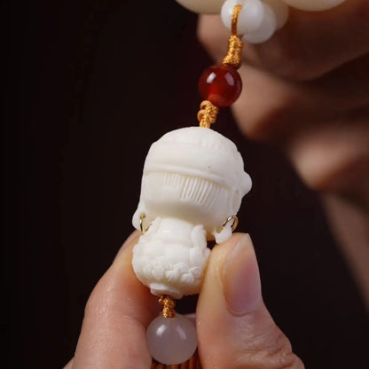 White Jade Bodhi Bracelet-Blessing Bracelet