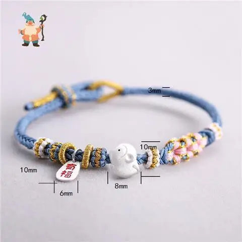 Chinese Zodiac Braided Bracelet - Attract Wealth and Luck