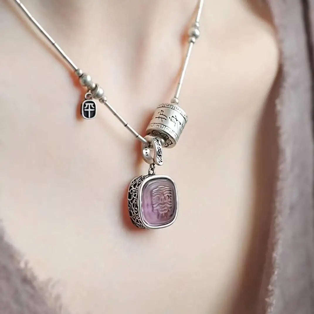 Crystal Pendant Necklace - Brings Luck