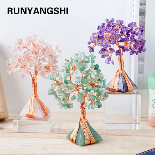 Natural Rose Quartz Money Tree