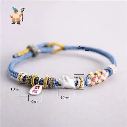 Chinese Zodiac Braided Bracelet - Attract Wealth and Luck