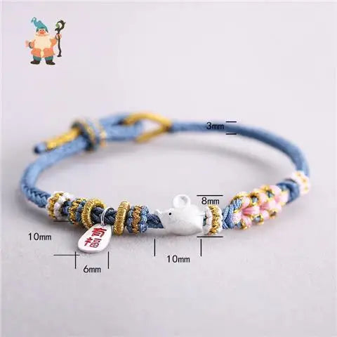 Chinese Zodiac Braided Bracelet - Attract Wealth and Luck
