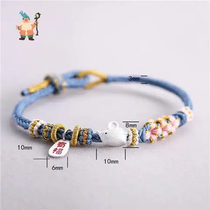 Chinese Zodiac Braided Bracelet - Attract Wealth and Luck