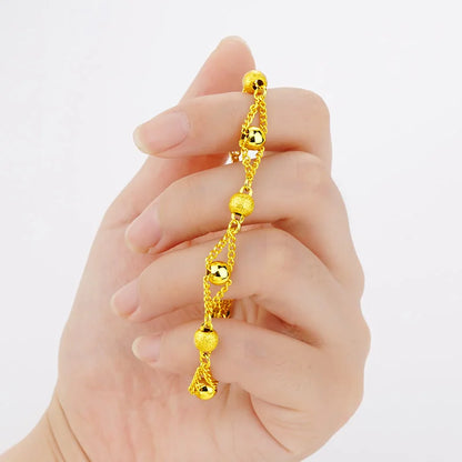 Gold women's bracelet