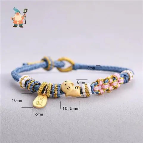 Chinese Zodiac Braided Bracelet - Attract Wealth and Luck