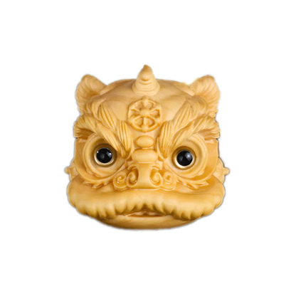 Boxwood lion dance pendant car ornament