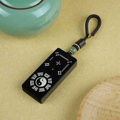 Ebony pendant, Hetu Luoshu Taoist ornaments