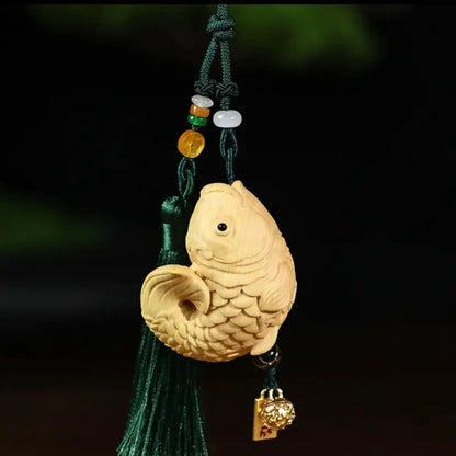 Boxwood carving pendant