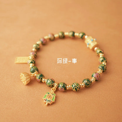 Forbidden City Cloisonné Ceramic Bracelet