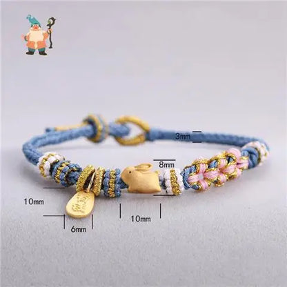 Chinese Zodiac Braided Bracelet - Attract Wealth and Luck