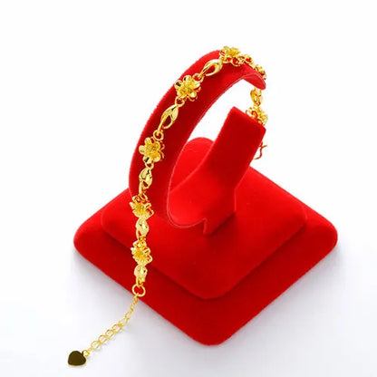 Gold women's bracelet