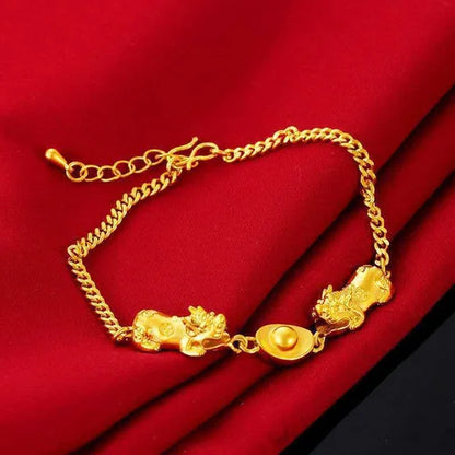 Gold women's bracelet