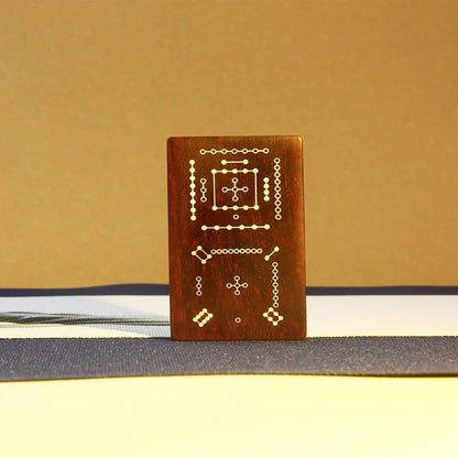 Ebony pendant, Hetu Luoshu Taoist ornaments