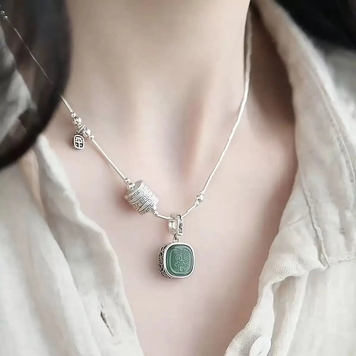 Crystal Pendant Necklace - Brings Luck