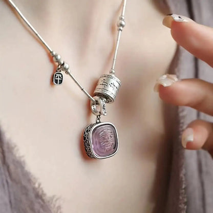 Crystal Pendant Necklace - Brings Luck