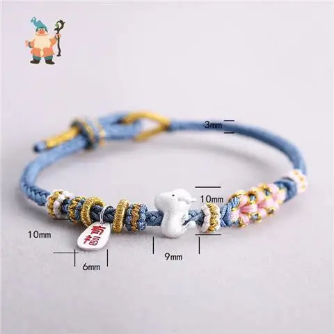 Chinese Zodiac Braided Bracelet - Attract Wealth and Luck