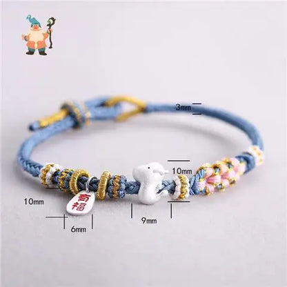 Chinese Zodiac Braided Bracelet - Attract Wealth and Luck