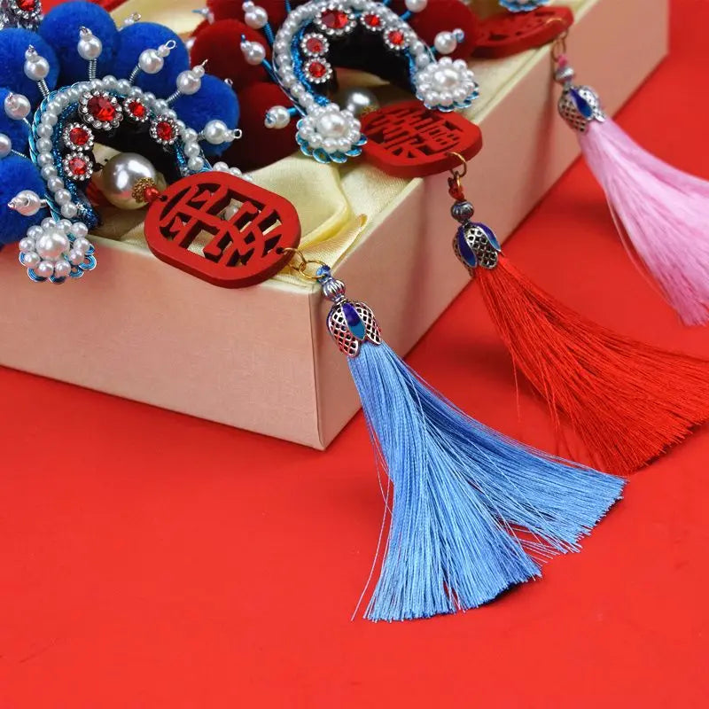 Beijing opera headdresses and traditional handicrafts