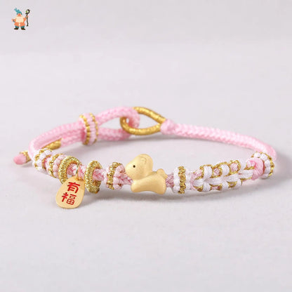 Chinese Zodiac Braided Bracelet - Attract Wealth and Luck