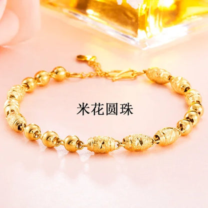 Gold women's bracelet