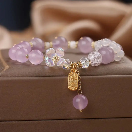 Fresh Crystal Agate Beaded Bracelet