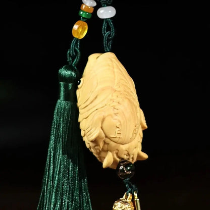 Boxwood carving pendant