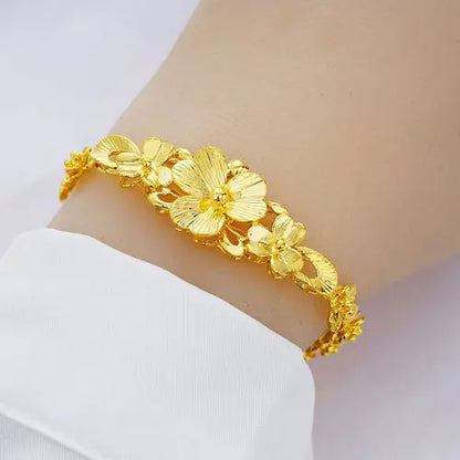 Gold women's bracelet