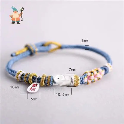 Chinese Zodiac Braided Bracelet - Attract Wealth and Luck