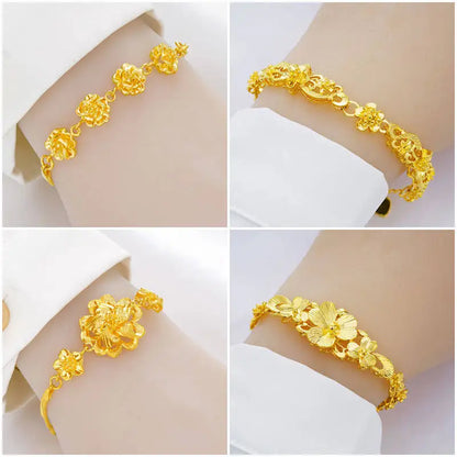 Gold women's bracelet