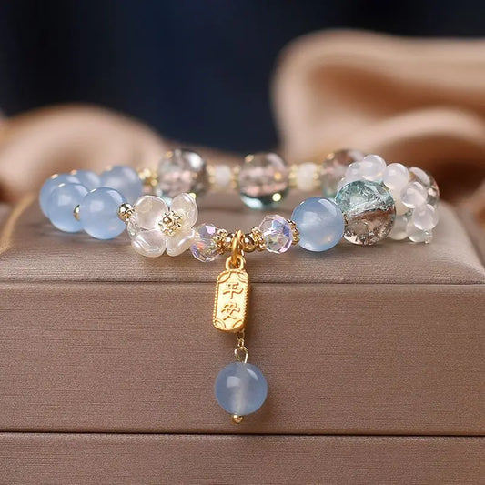 Fresh Crystal Agate Beaded Bracelet