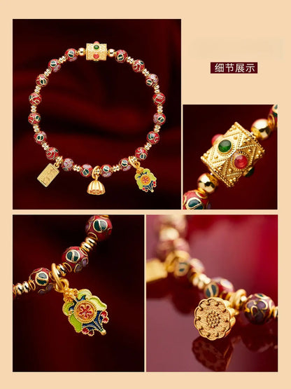 Forbidden City Cloisonné Ceramic Bracelet