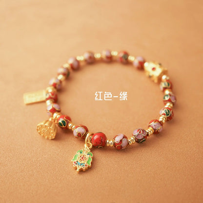 Forbidden City Cloisonné Ceramic Bracelet