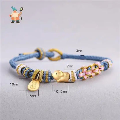 Chinese Zodiac Braided Bracelet - Attract Wealth and Luck